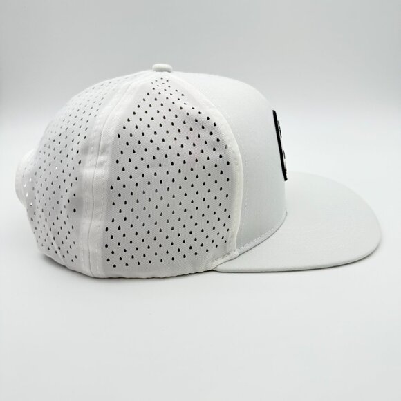 NYK Not Your Kind White Black Mesh Snapback Hat Adventure Logo - Picture 4 of 11